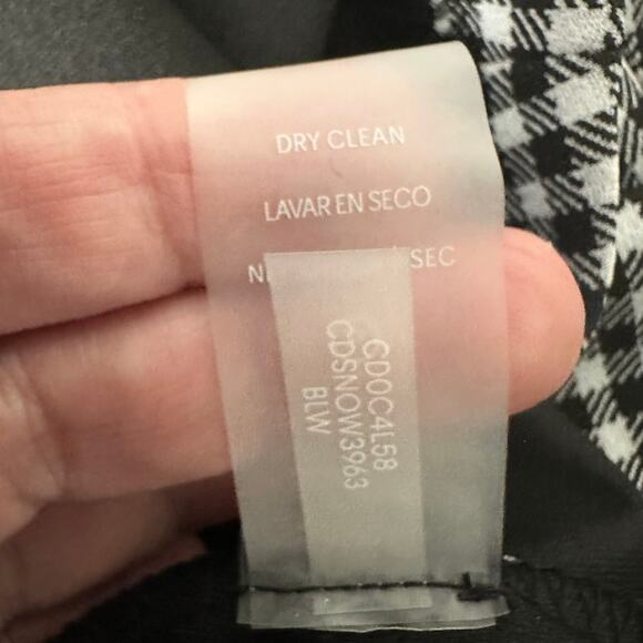 NWTs Calvin Klein Houndstooth Tulip Sleeve Mermaid Skirt Workwear Dress (8) - Picture 16 of 16